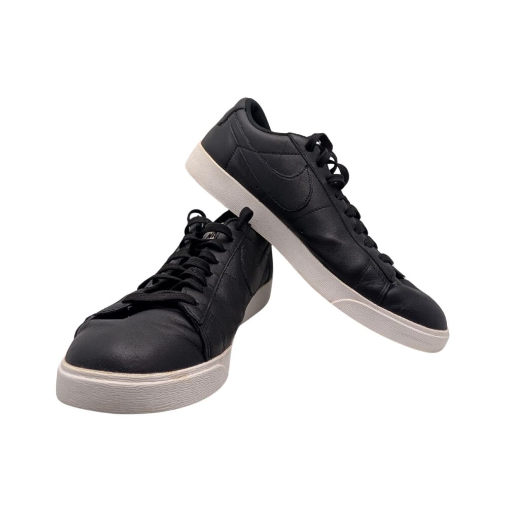 Nike Blazer Low Black Leather Sneakers Size Women's 10